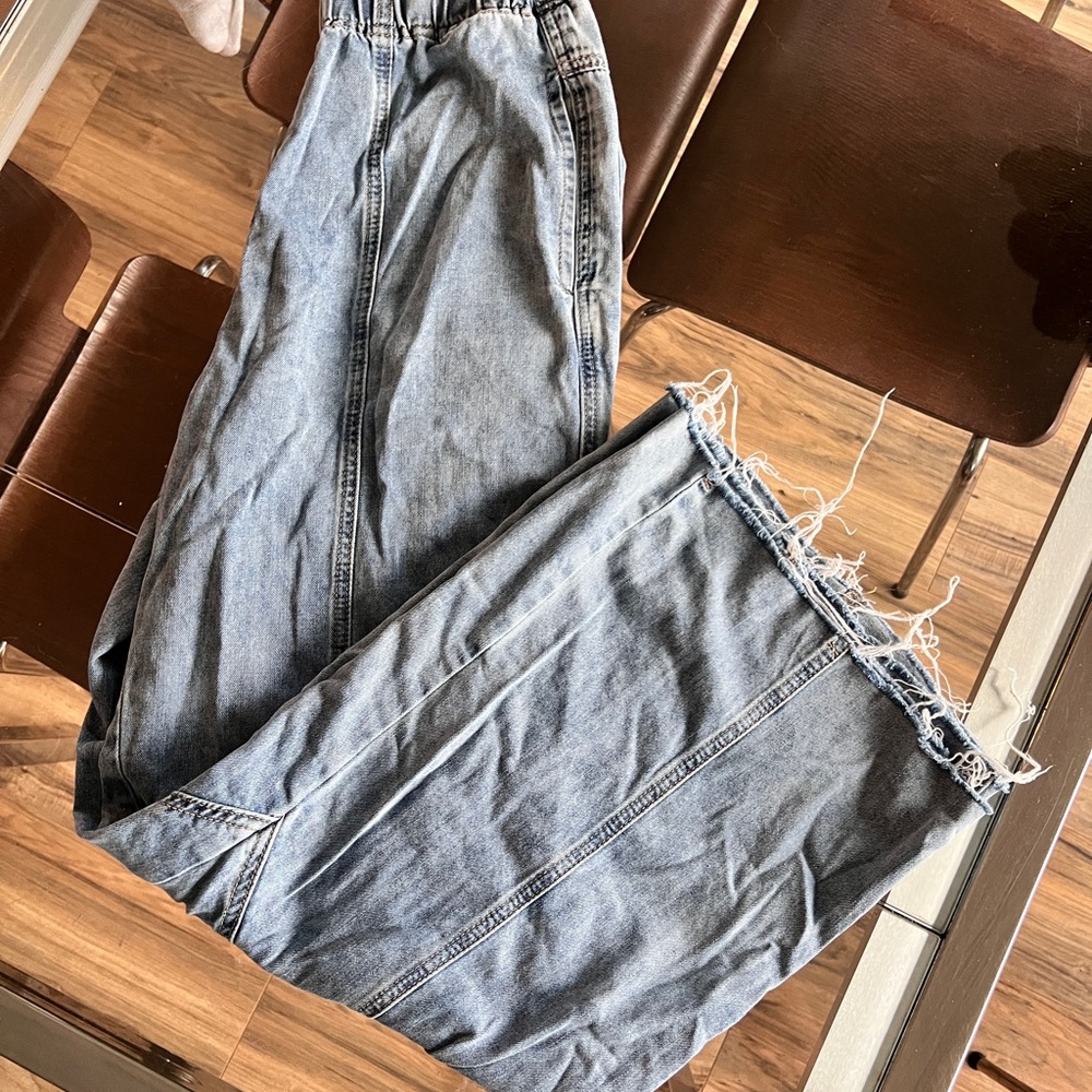 Wide Leg Denim Jeans